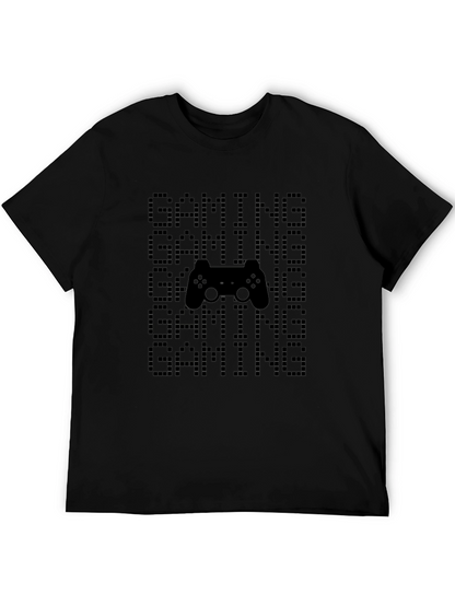 Gaming Pixel Art Black T-Shirt