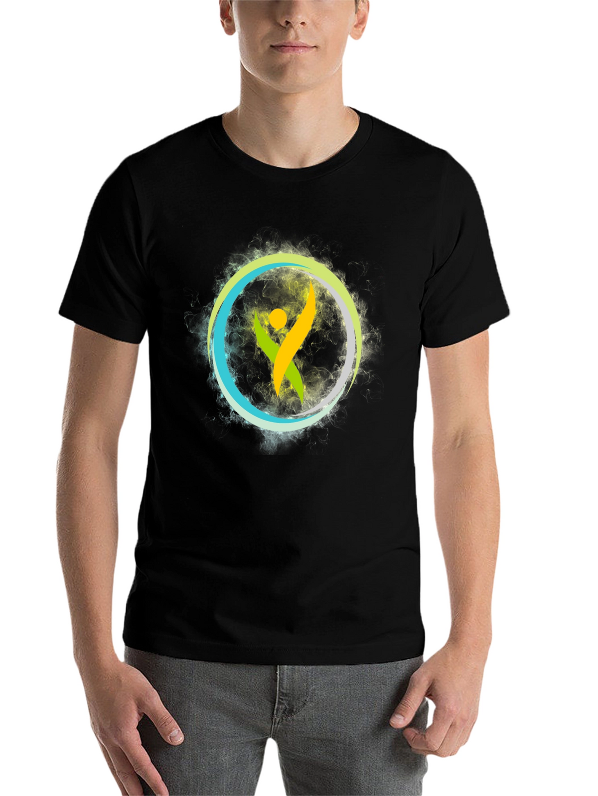 Vibrant Symbol Graphic Tee - Soft Cotton Comfort