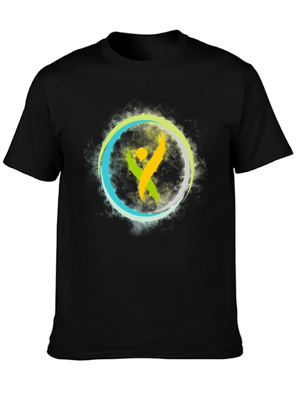 Vibrant Symbol Graphic Tee - Soft Cotton Comfort