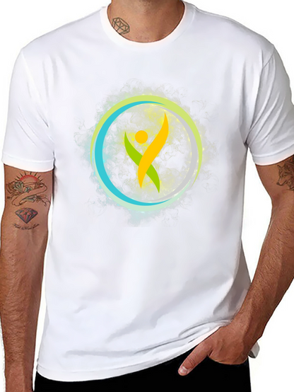 Vibrant Symbol Graphic Tee - Soft Cotton Comfort
