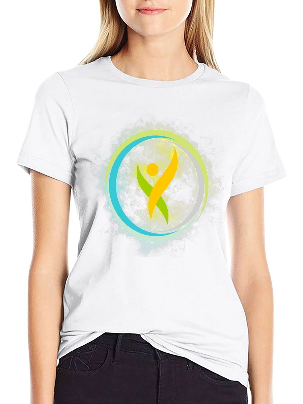 Vibrant Symbol Graphic Tee - Soft Cotton Comfort