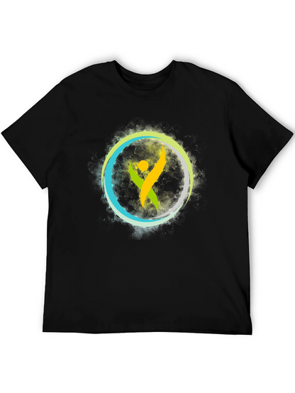 Vibrant Symbol Graphic Tee - Soft Cotton Comfort