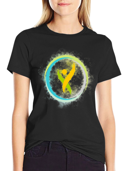 Vibrant Symbol Graphic Tee - Soft Cotton Comfort