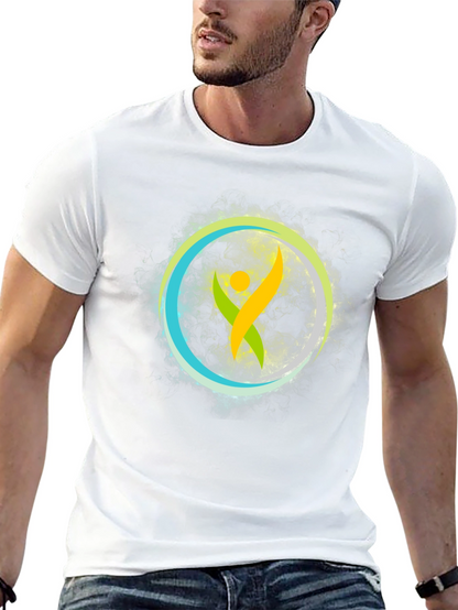 Vibrant Symbol Graphic Tee - Soft Cotton Comfort