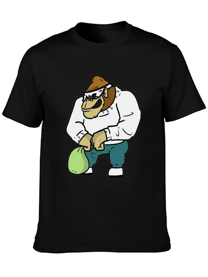 Gorilla Cartoon Graphic T-Shirt
