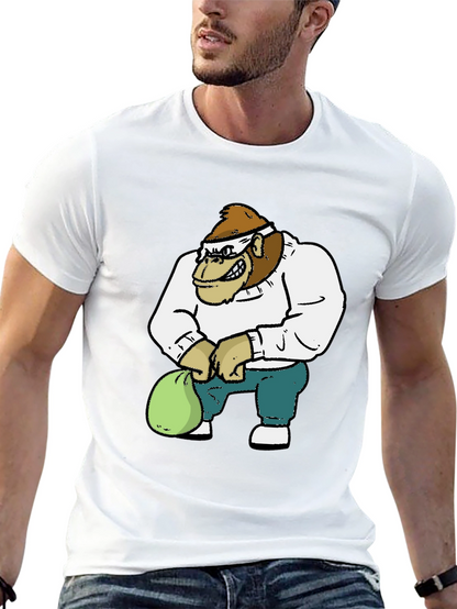Gorilla Cartoon Graphic T-Shirt