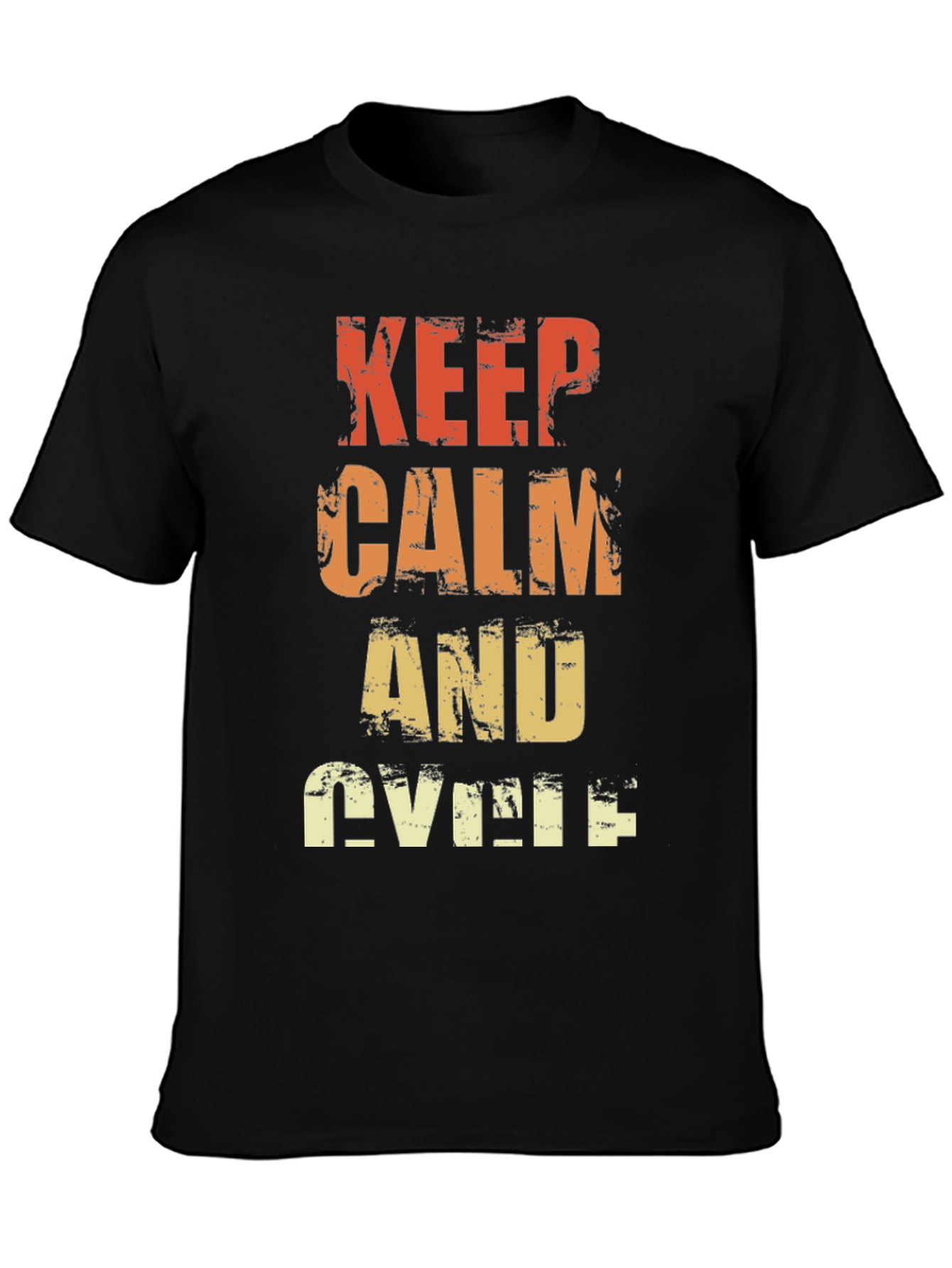 Keep Calm and Cycle T-Shirt - Retro Style