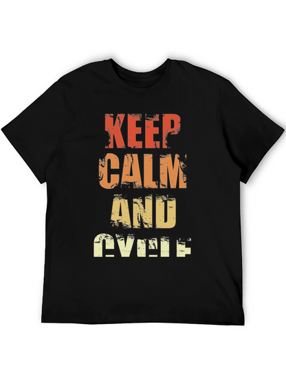 Keep Calm and Cycle T-Shirt - Retro Style