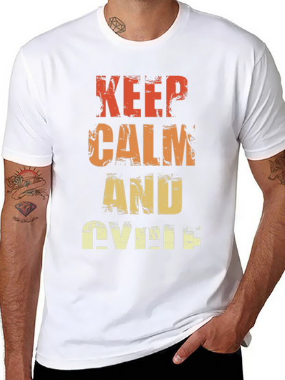 Keep Calm and Cycle T-Shirt - Retro Style