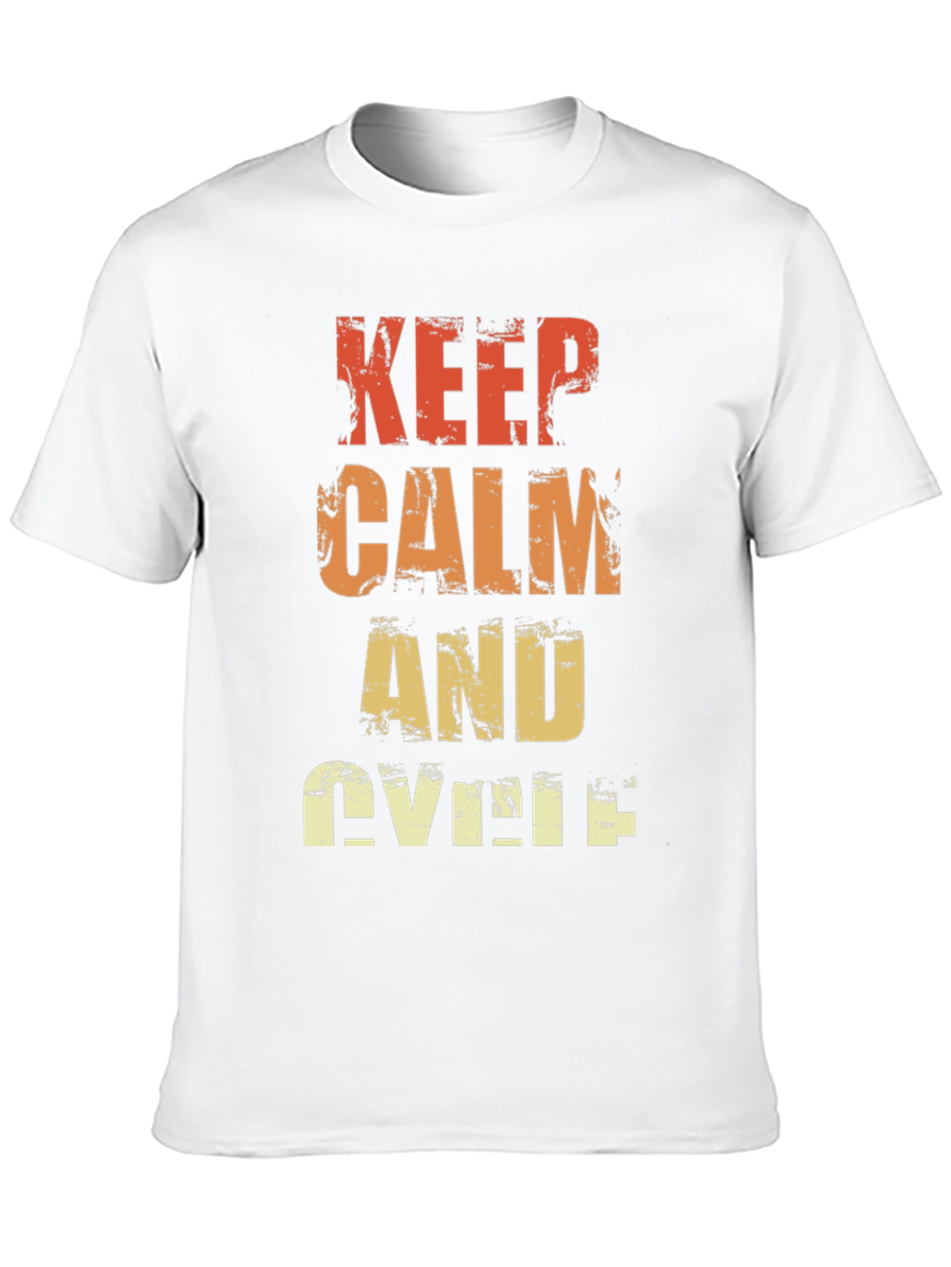 Keep Calm and Cycle T-Shirt - Retro Style
