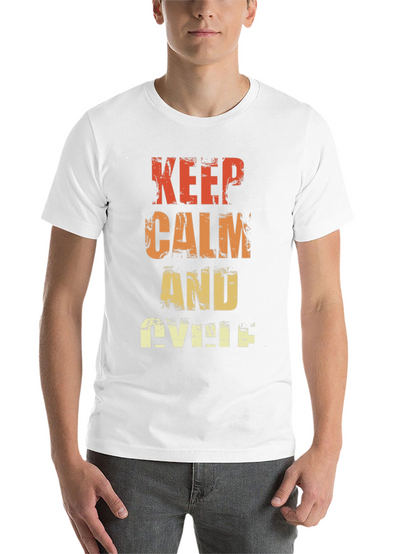 Keep Calm and Cycle T-Shirt - Retro Style