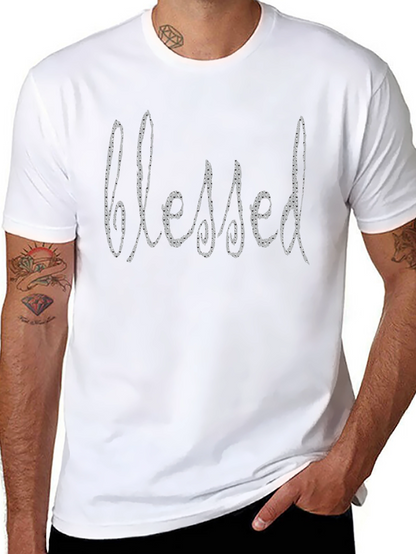 Blessed Graphic Print Black T-Shirt
