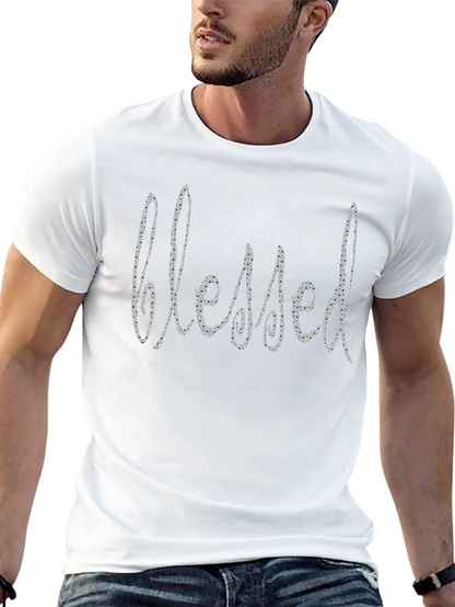 Blessed Graphic Print Black T-Shirt