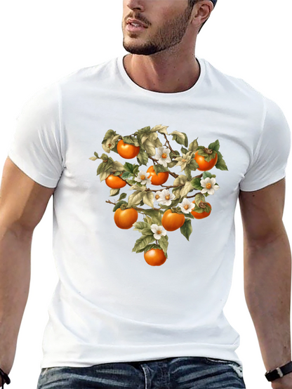 Botanical Persimmon Tree Graphic Tee