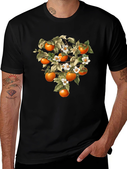 Botanical Persimmon Tree Graphic Tee