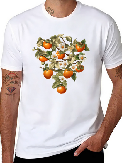 Botanical Persimmon Tree Graphic Tee