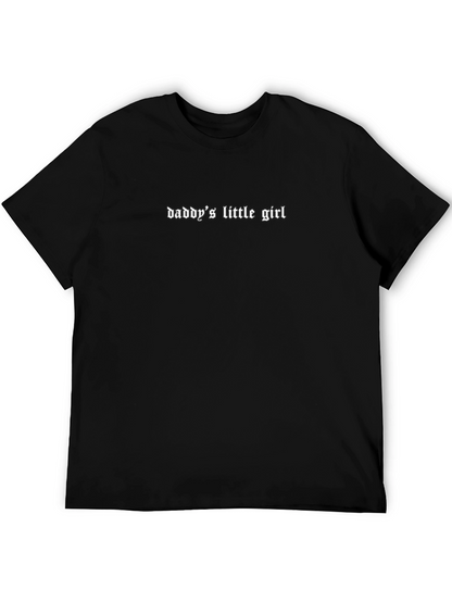 Daddys Little Girl Graphic Tee - Black