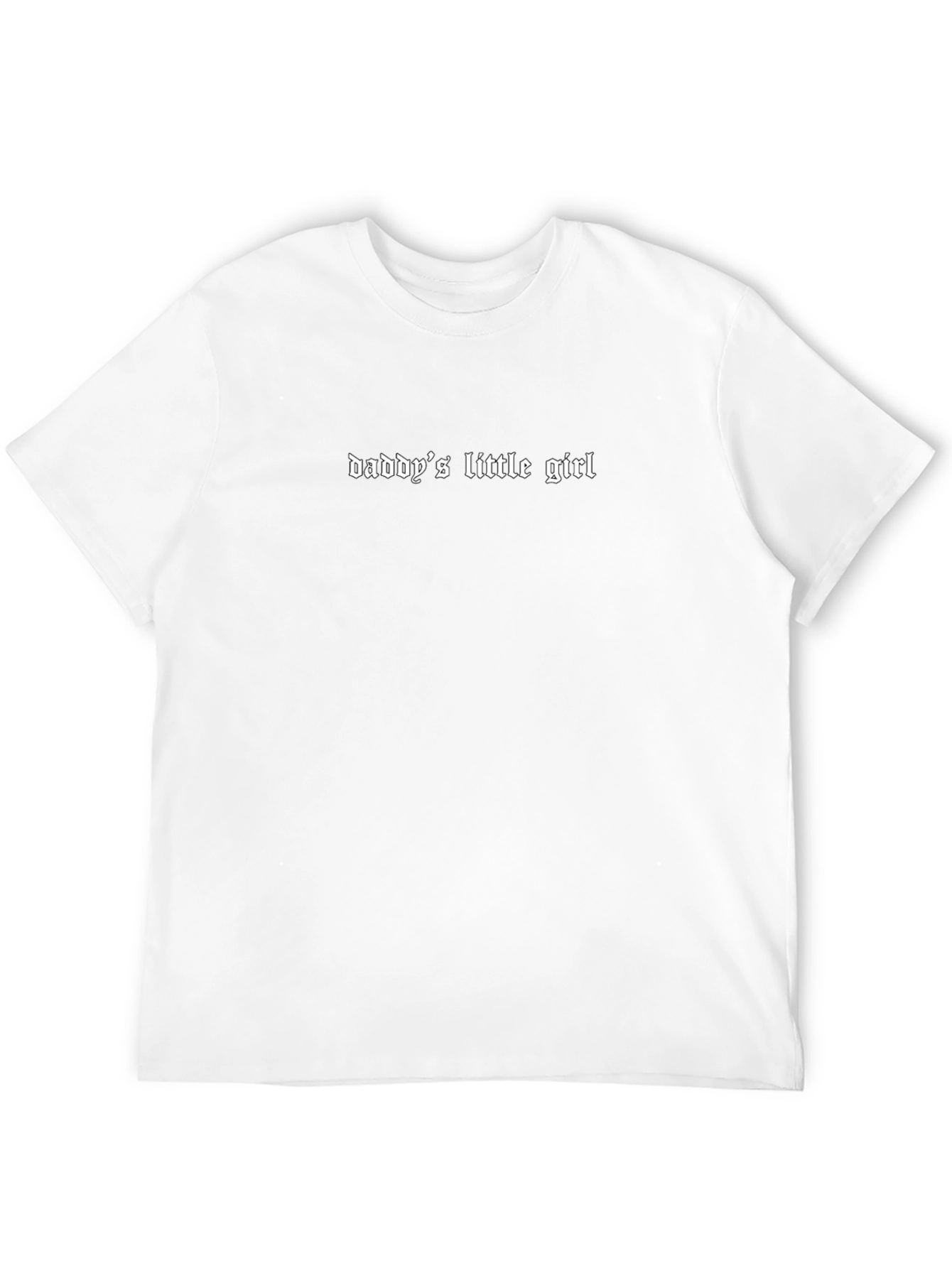 Daddys Little Girl Graphic Tee - Black
