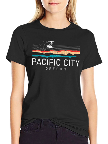 Pacific City Oregon Surfer T-Shirt