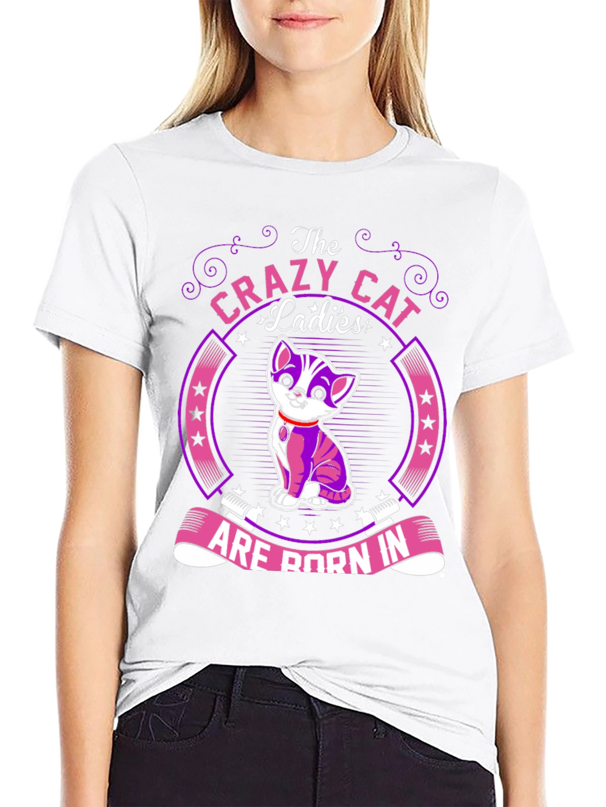 Crazy Cat Ladies T-Shirt: Born In...