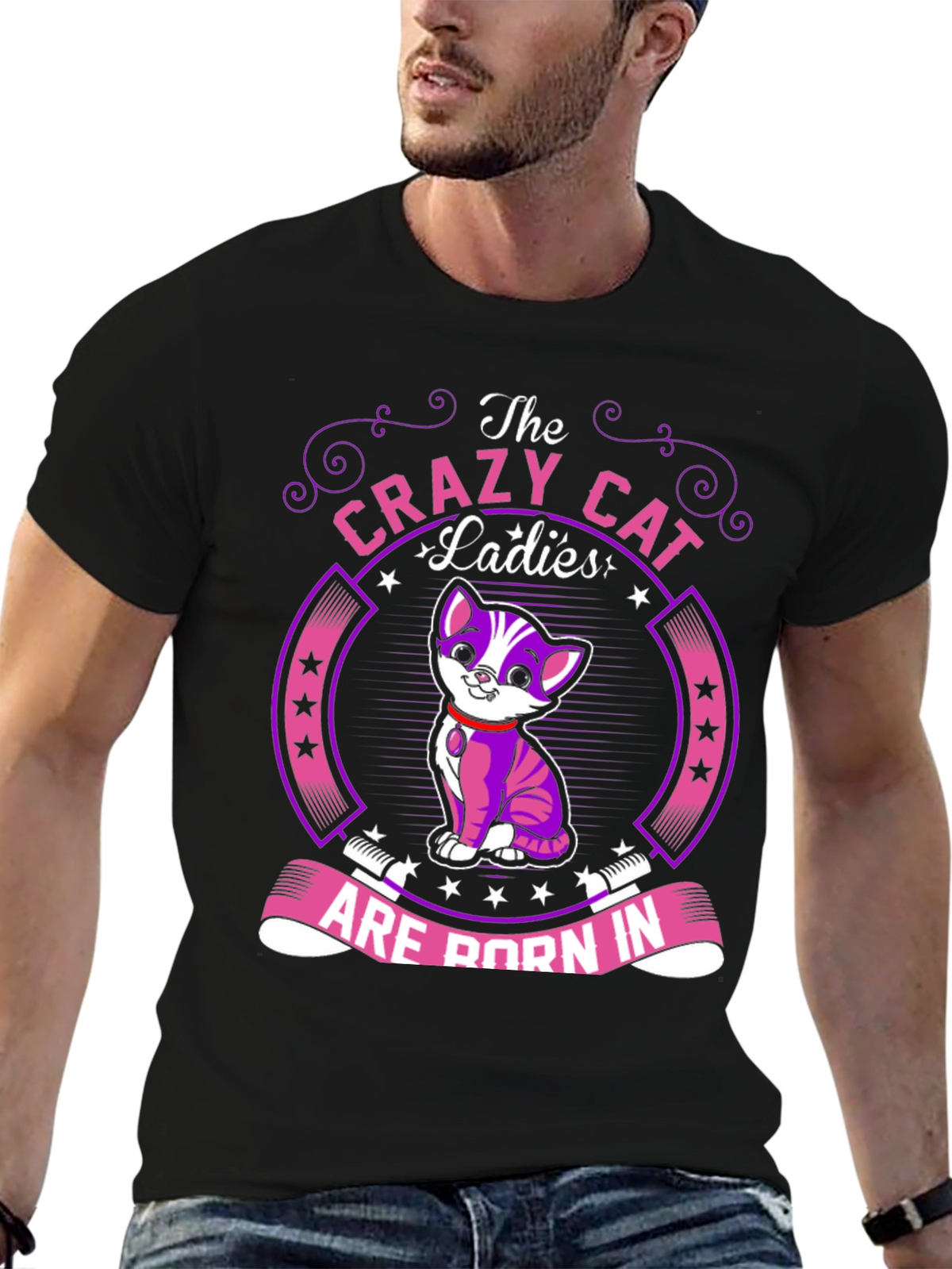Crazy Cat Ladies T-Shirt: Born In...