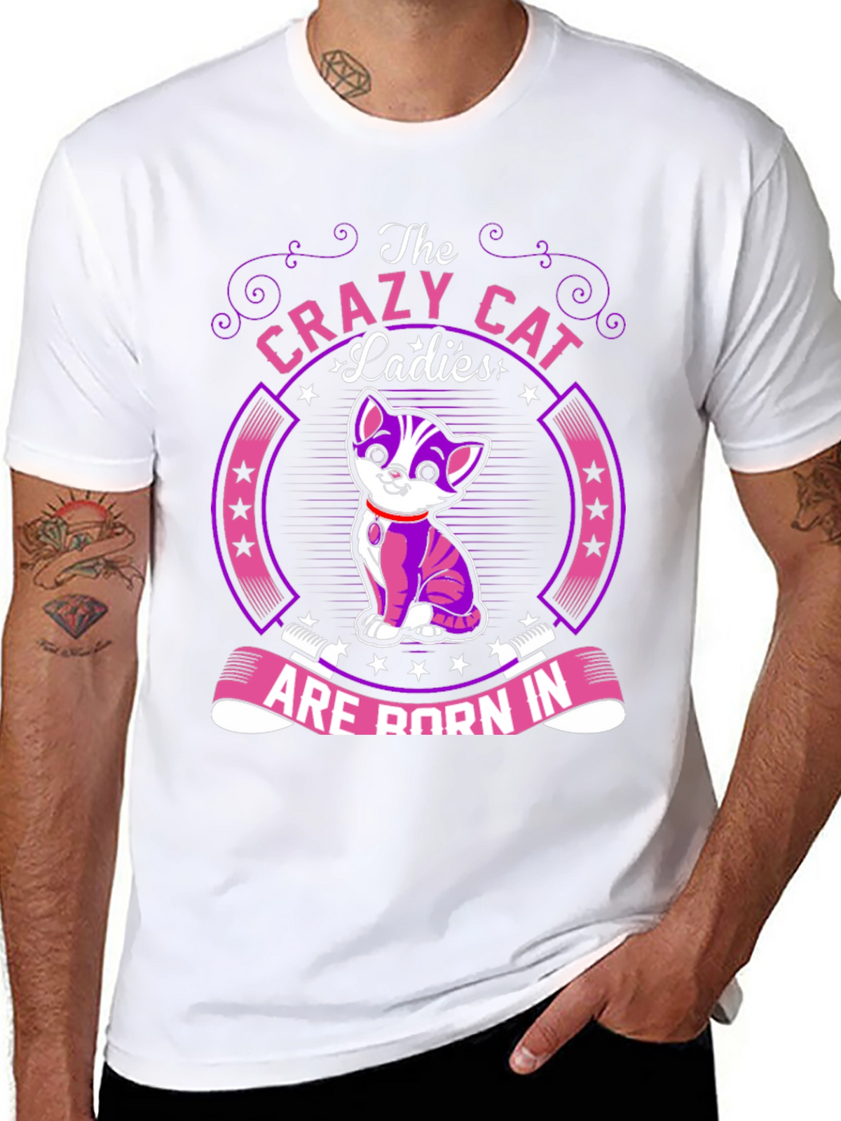 Crazy Cat Ladies T-Shirt: Born In...