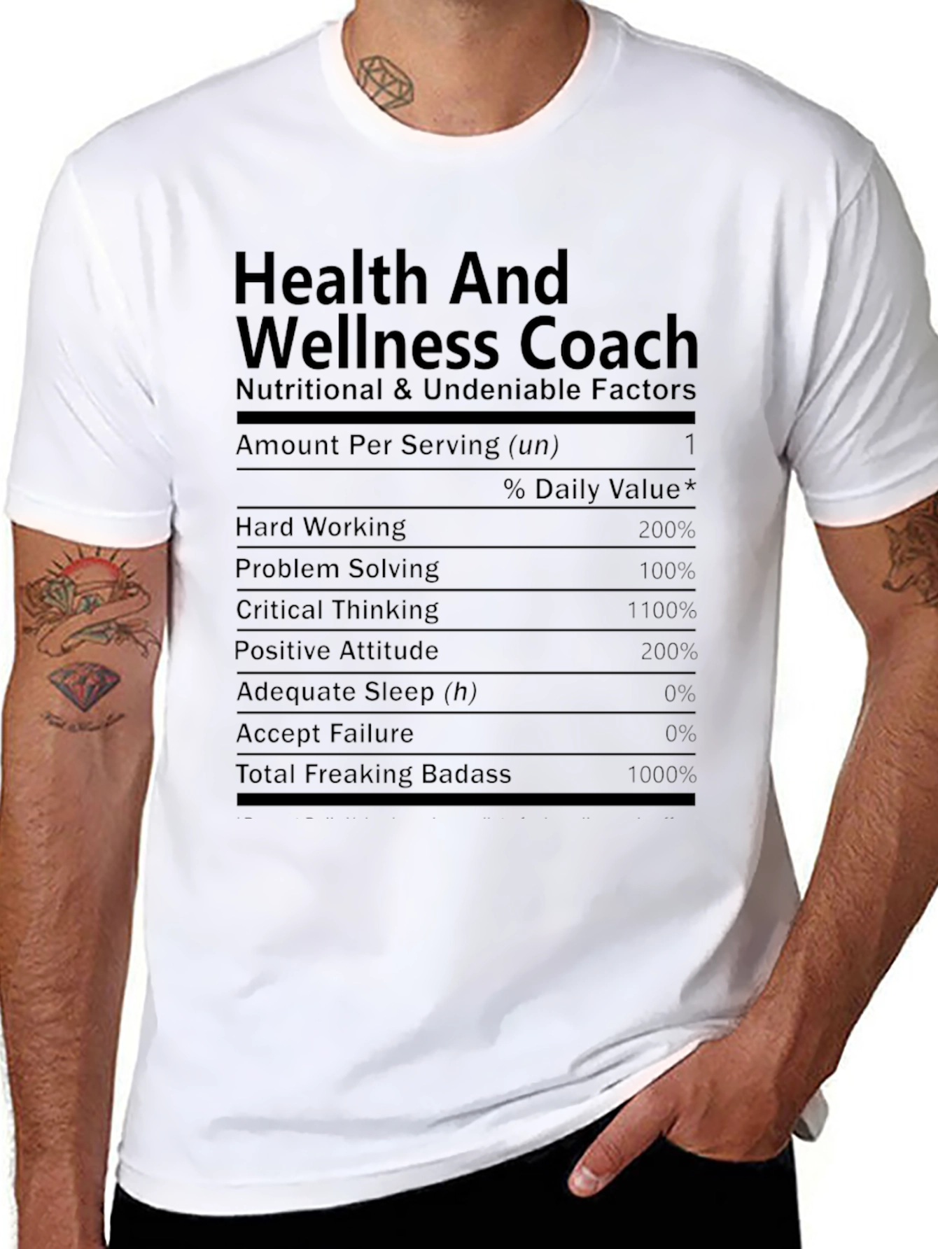 Health and Wellness Coach Funny T-Shirt