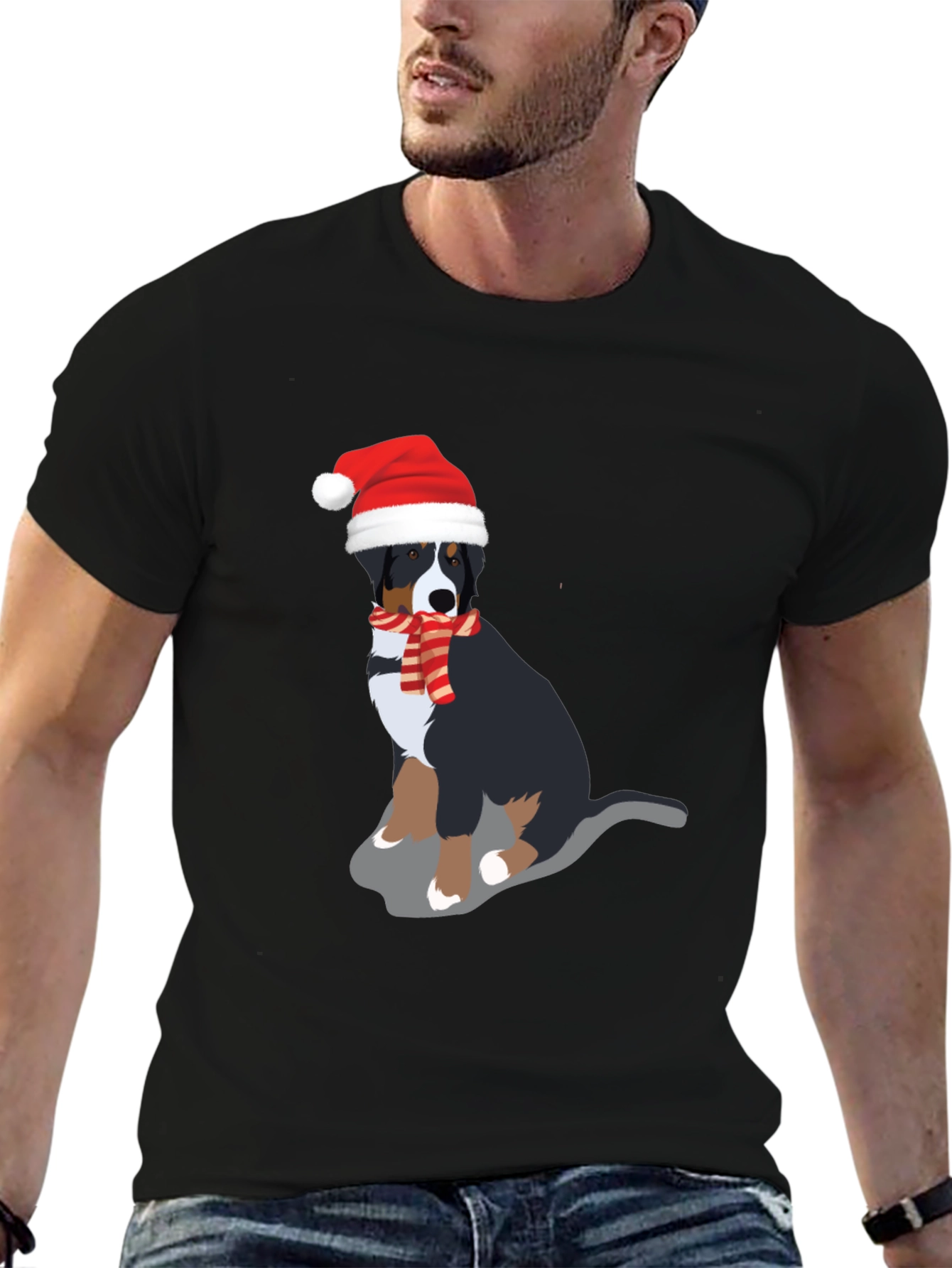 Festive Dog Graphic Tee