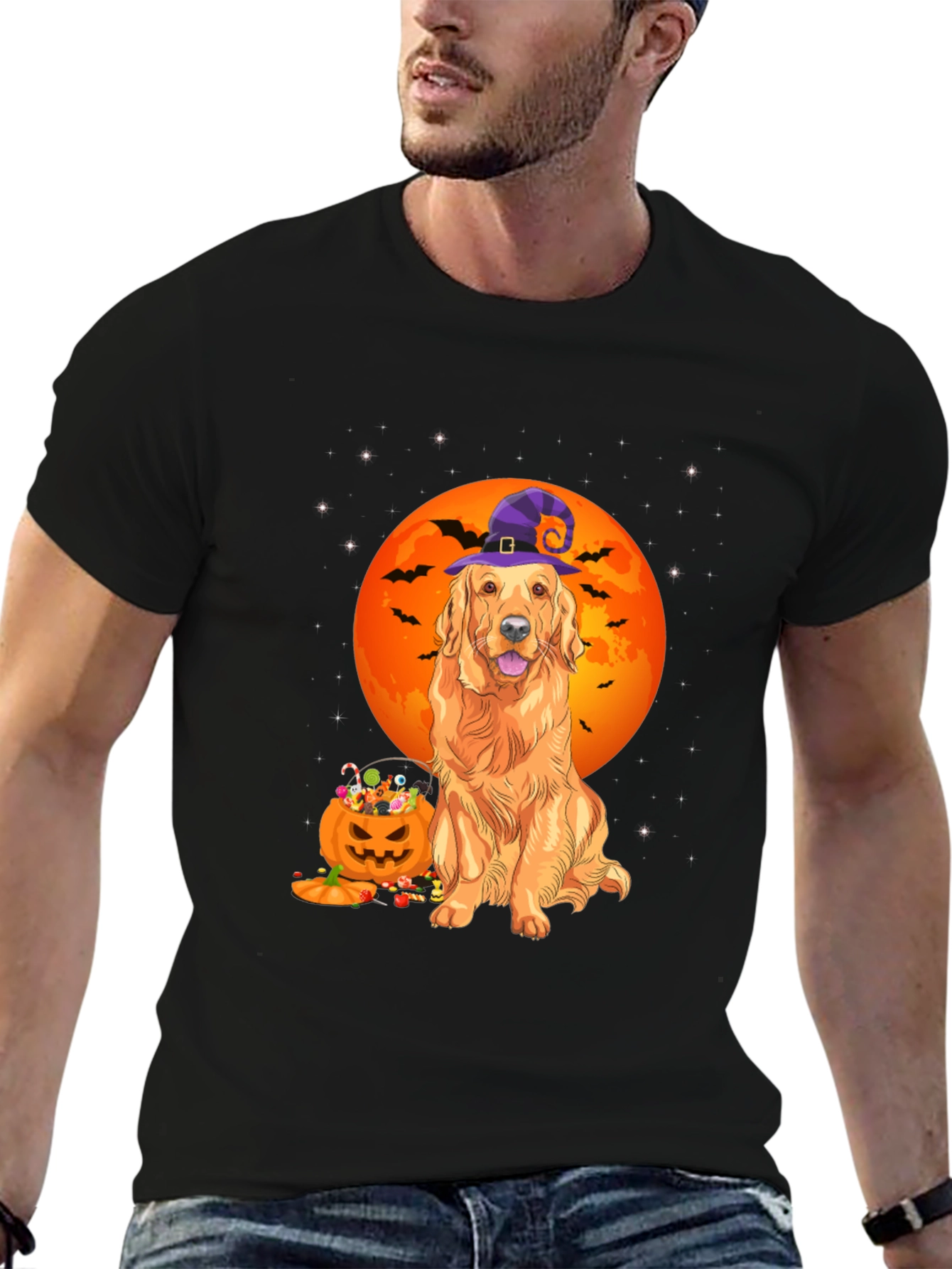 Halloween Golden Retriever T-Shirt