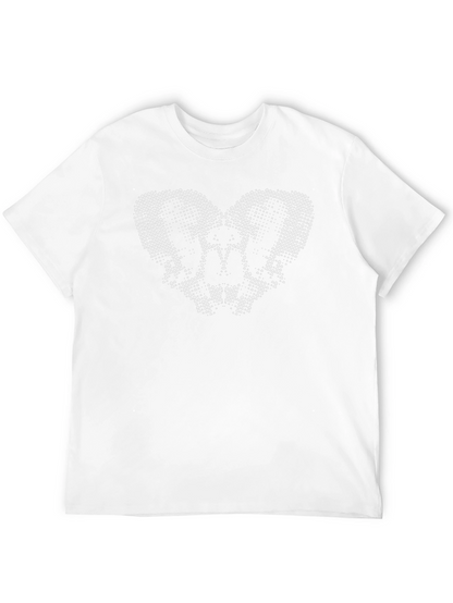 Heart Skull Graphic Black Tee