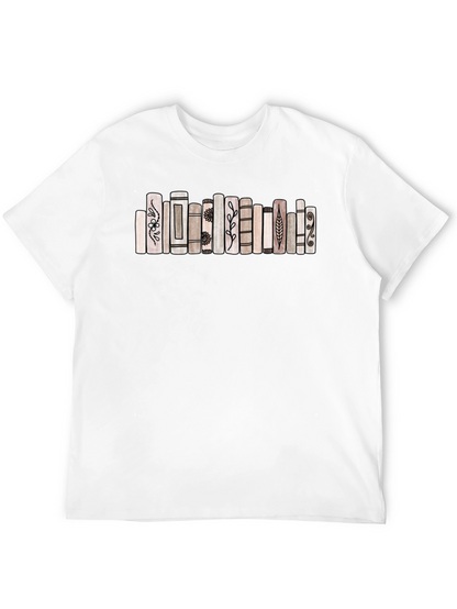 Book Stack Graphic Tee - Stylish & Unique