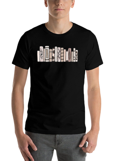 Book Stack Graphic Tee - Stylish & Unique