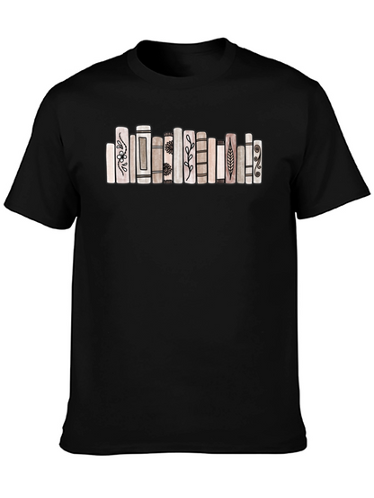 Book Stack Graphic Tee - Stylish & Unique