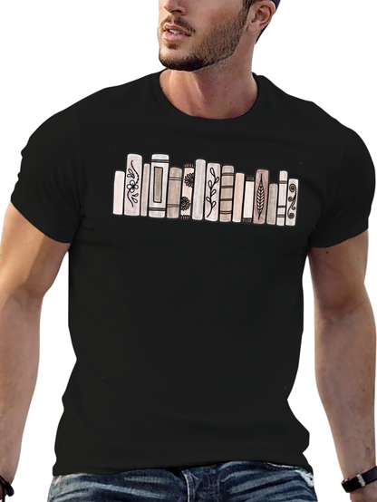 Book Stack Graphic Tee - Stylish & Unique