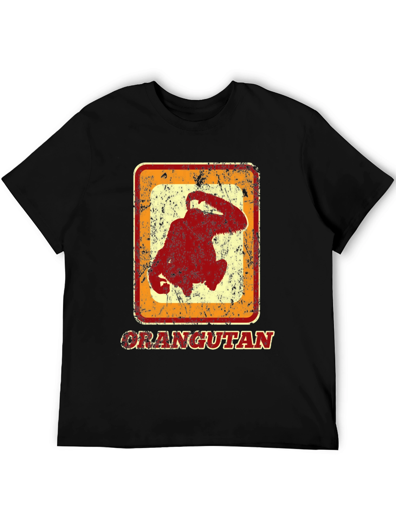 Orangutan Graphic Tee - Retro Style