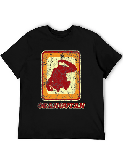 Orangutan Graphic Tee - Retro Style