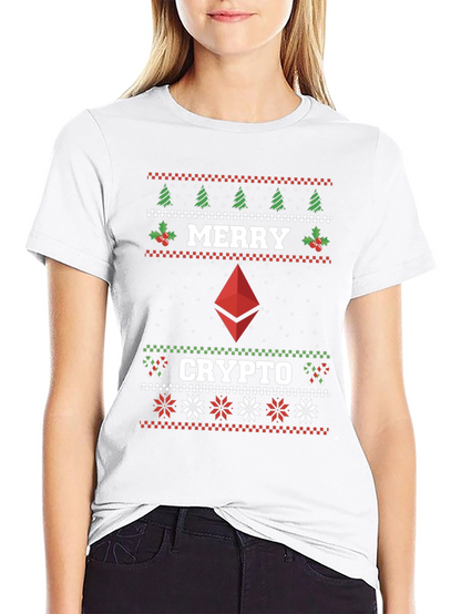 Merry Crypto Ugly Christmas T-Shirt