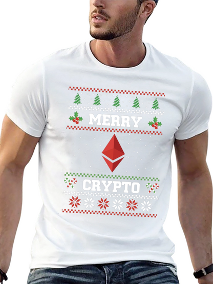 Merry Crypto Ugly Christmas T-Shirt