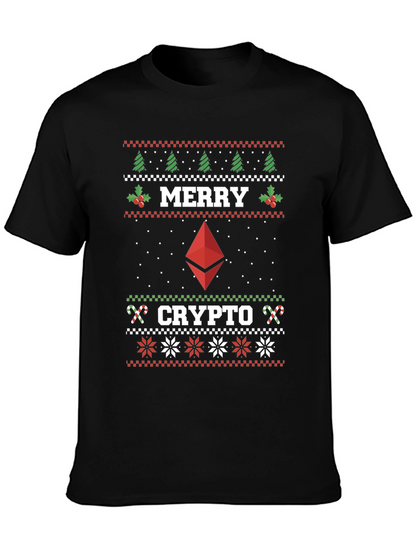 Merry Crypto Ugly Christmas T-Shirt