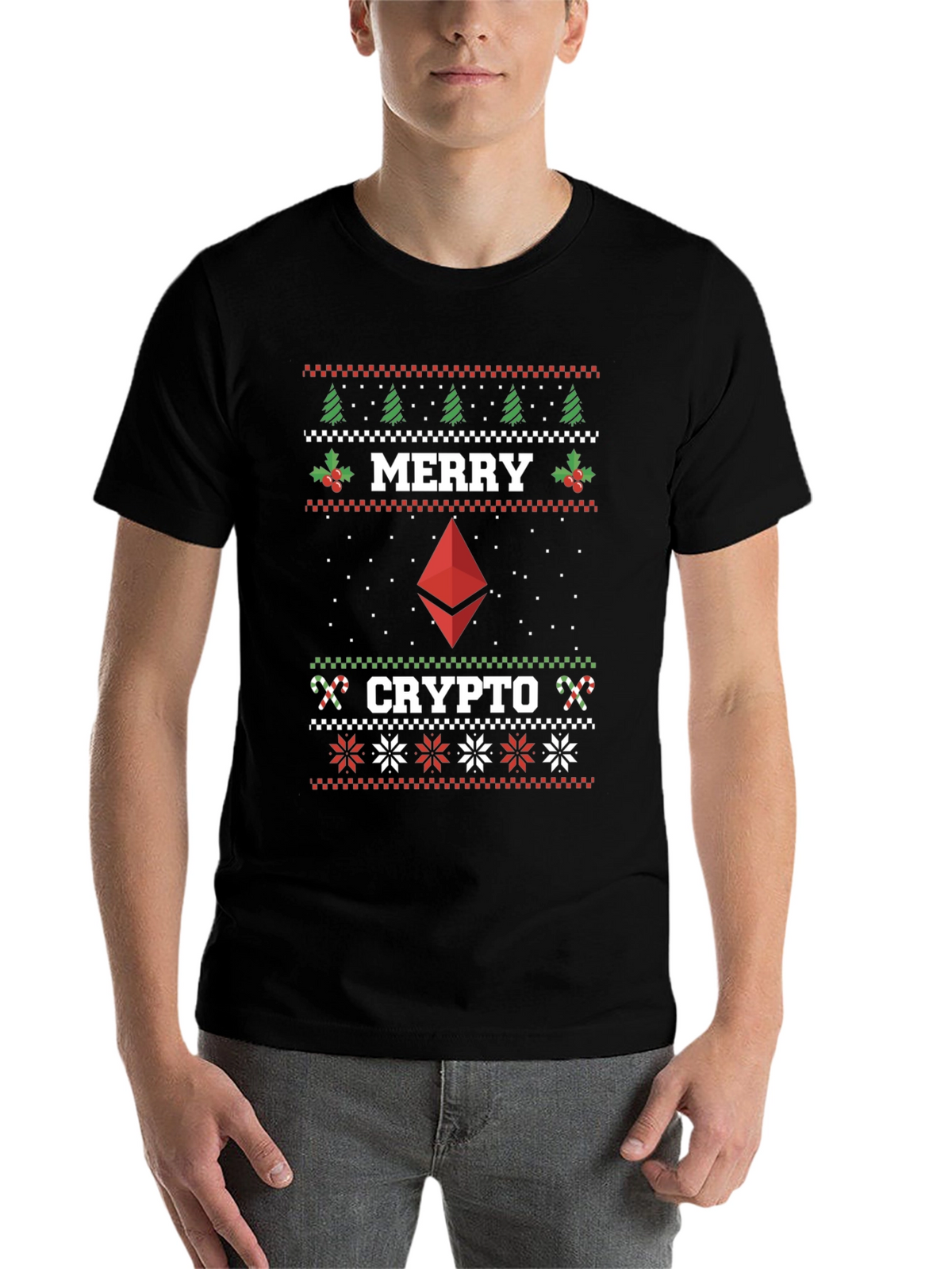 Merry Crypto Ugly Christmas T-Shirt