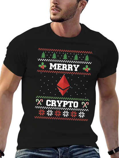 Merry Crypto Ugly Christmas T-Shirt