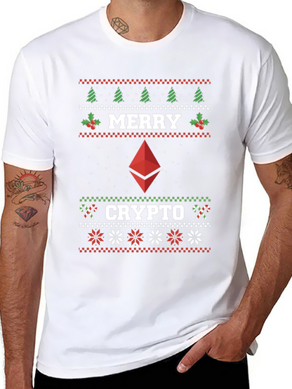 Merry Crypto Ugly Christmas T-Shirt
