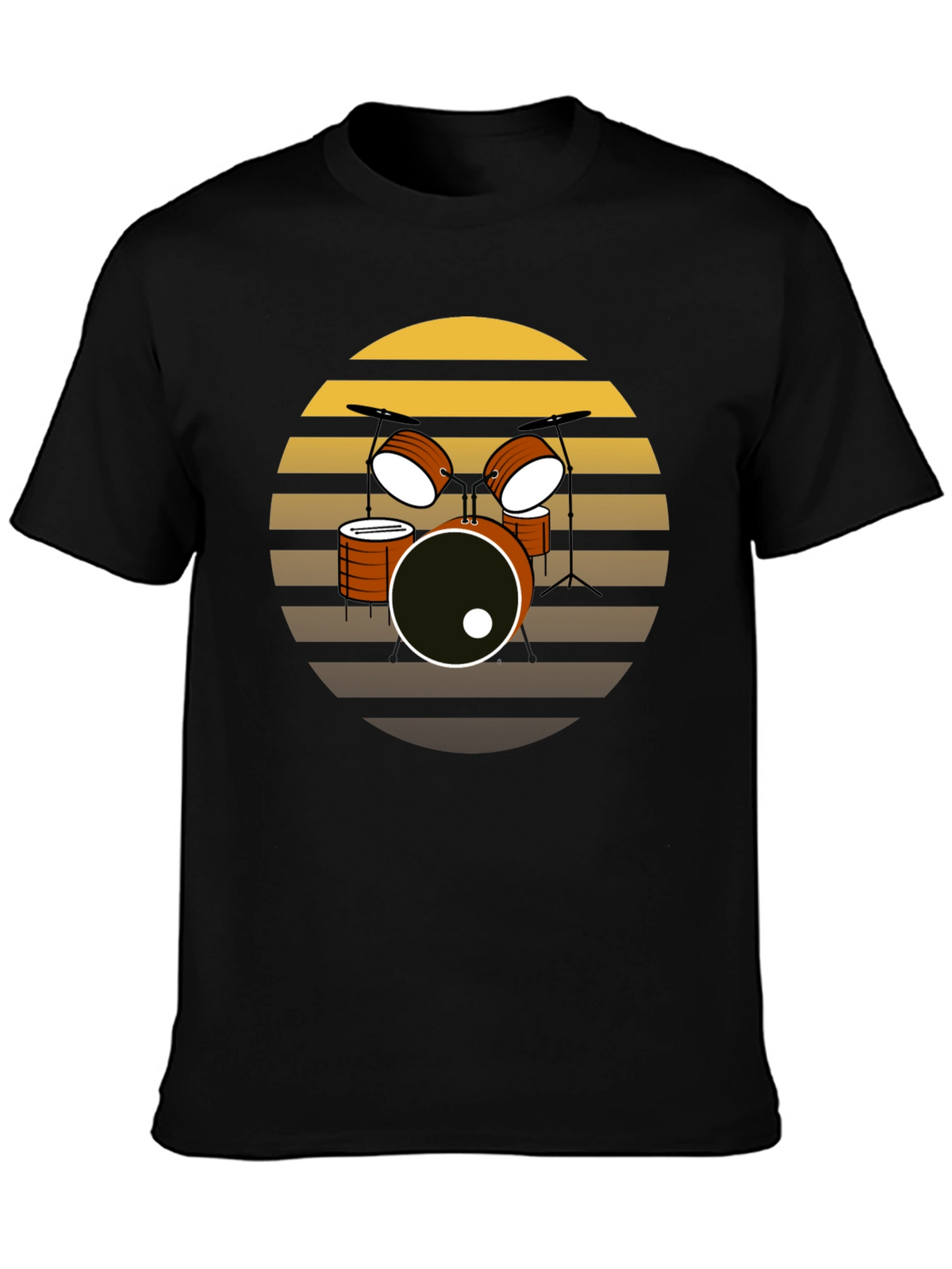 Retro Drum Set T-Shirt - Musician Tee