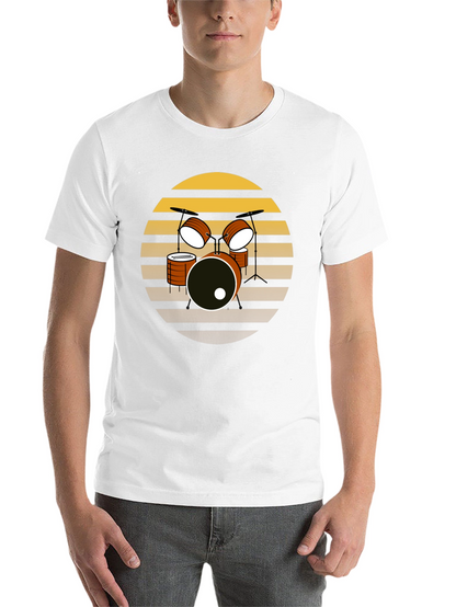 Retro Drum Set T-Shirt - Musician Tee