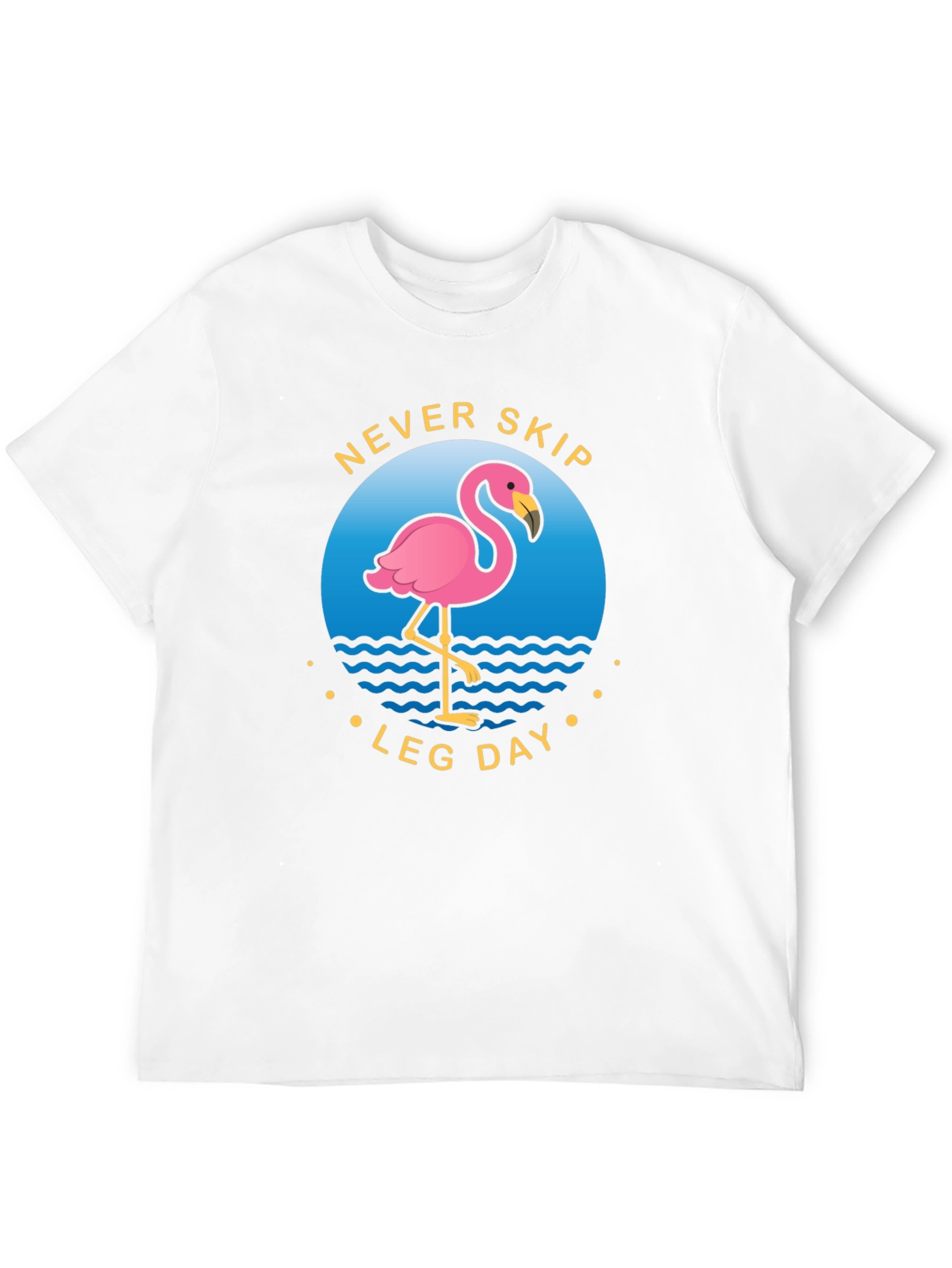 Never Skip Leg Day Flamingo Graphic Tee