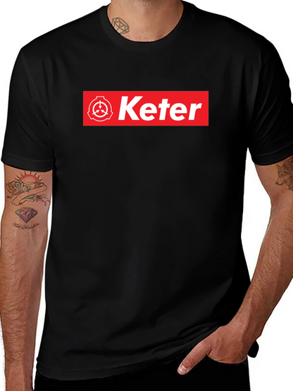 Keter SCP Foundation T-Shirt - Red Box Logo Design