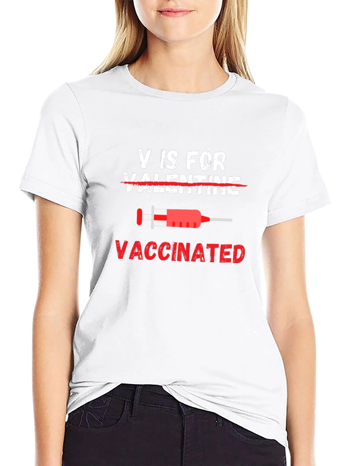 Vaccinated Valentines Day T-Shirt