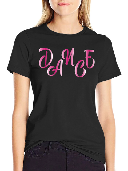 Dance Graphic Tee - Stylish Black T-Shirt