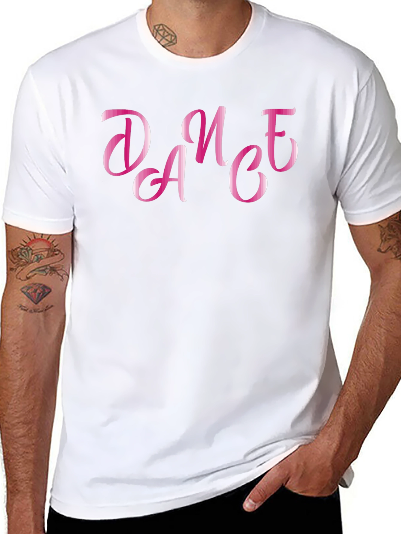 Dance Graphic Tee - Stylish Black T-Shirt