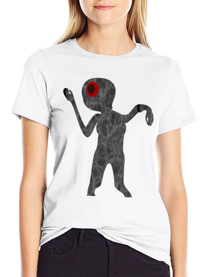 Unique Alien Graphic T-Shirt - Black